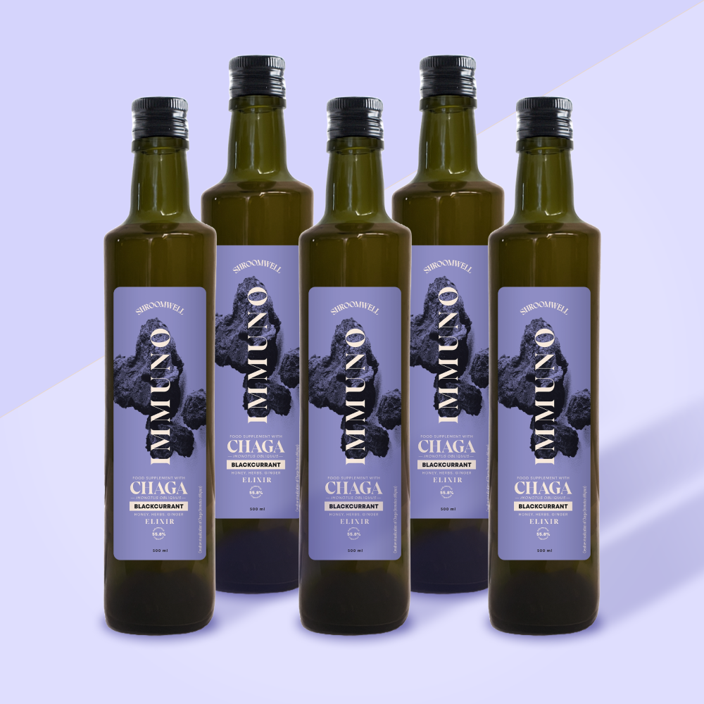 IMMUNO eliksiir chaga ja musta sõstraga 6x500ml (perepakk)