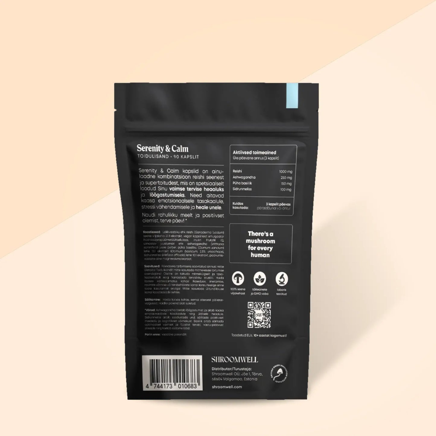 SERENITY & CALM kapslid Reishi ja supertoitudega 90tk